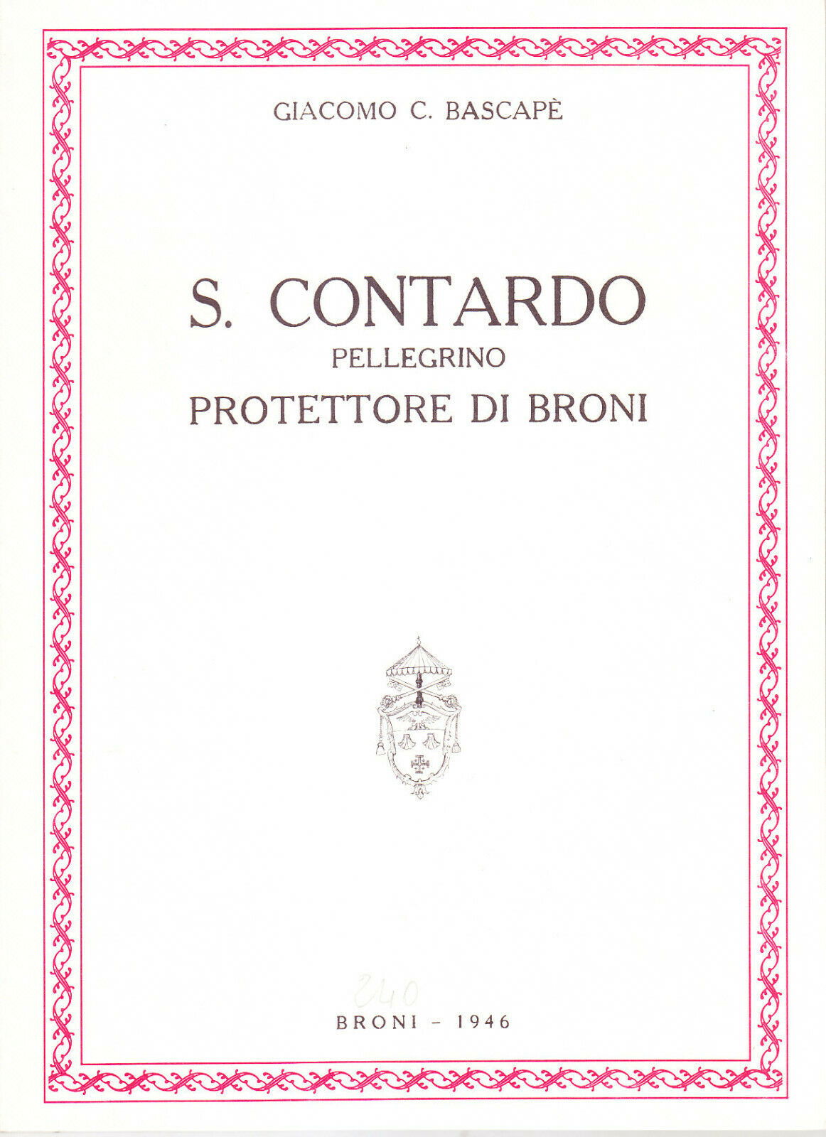 Un libro su Contardo: San Contardo pellegrino