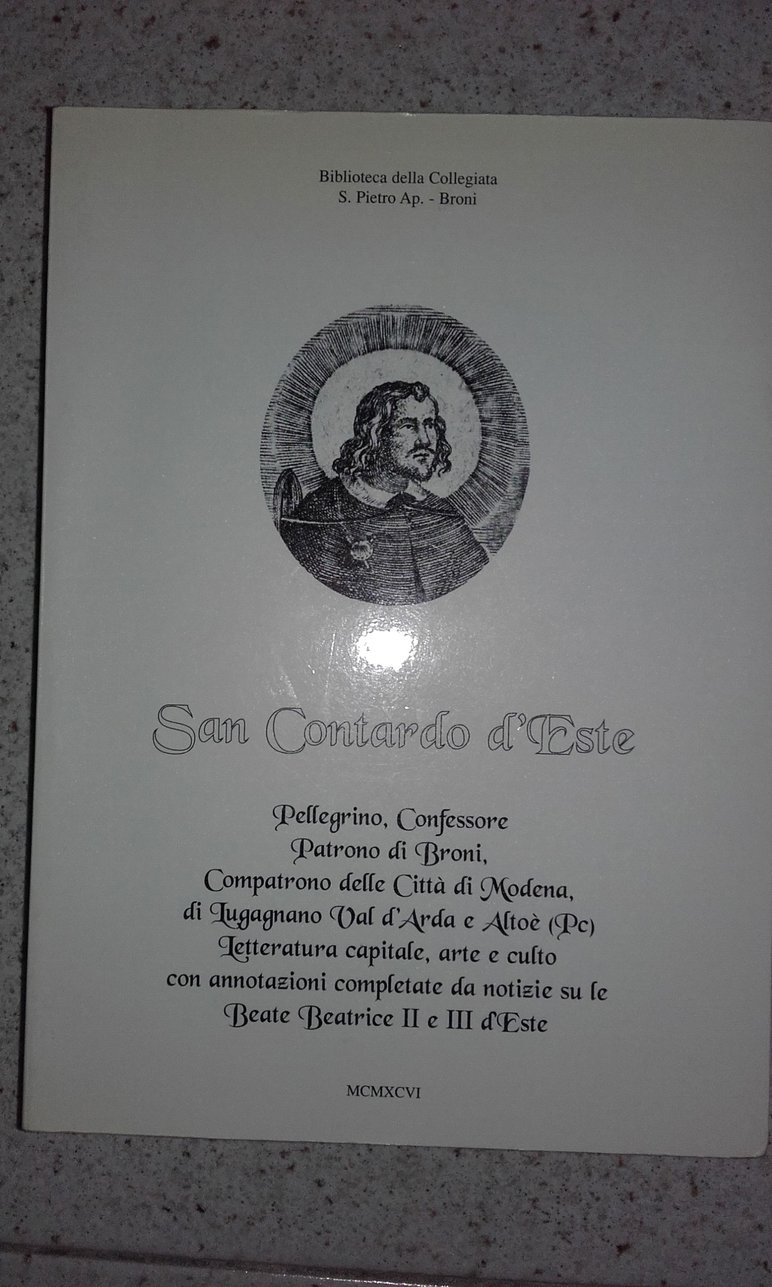 Un libro su Contardo: San Contardo confessore