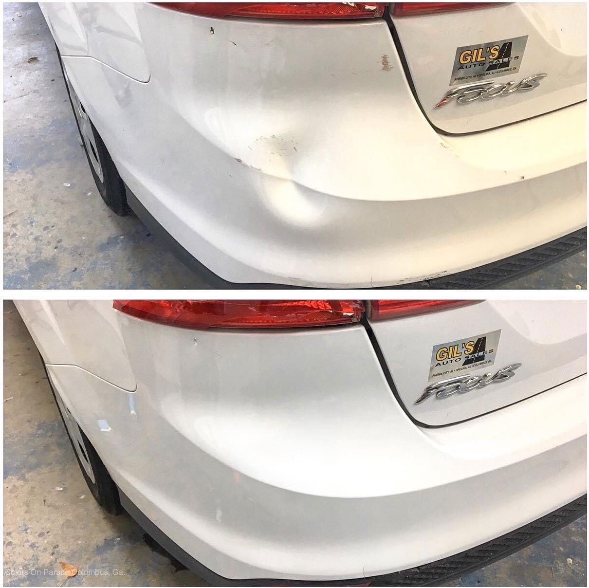 Rear Bumper Dent Repair