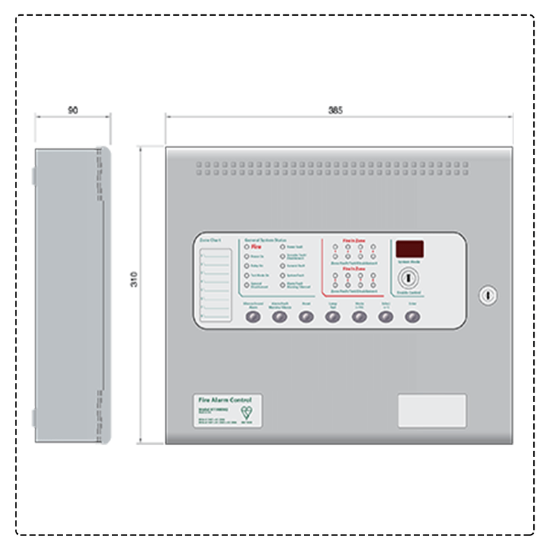 Kentec Sigma CP Conventional 8 Zone Panel - 05 FIRE & SECURITY...