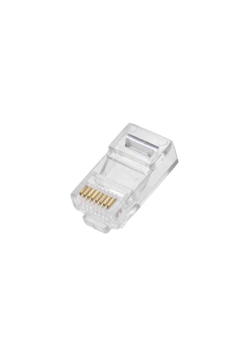 Push Fit Rj45 Easy Fit Push Through RJ45 Cat5e Modular Crimp Plug (10pc) - 05...