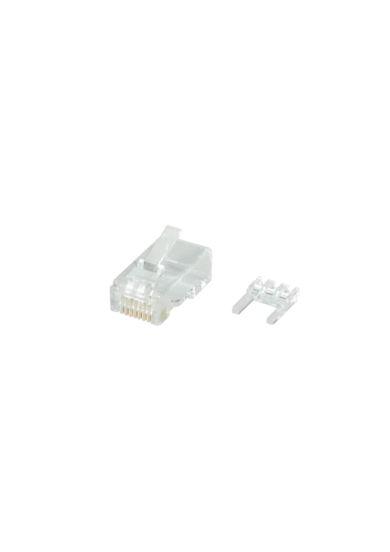 Push Fit Rj45 Easy Fit Push Through RJ45 Cat5e Modular Crimp Plug 10pc - 05...