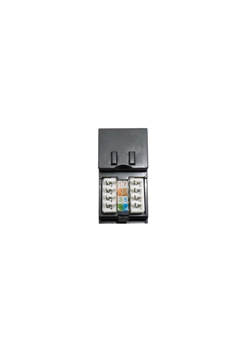 Dual Euro Module Snap-in RJ45 Euro Module for Cat 5e or Cat 6 UTP IDC...