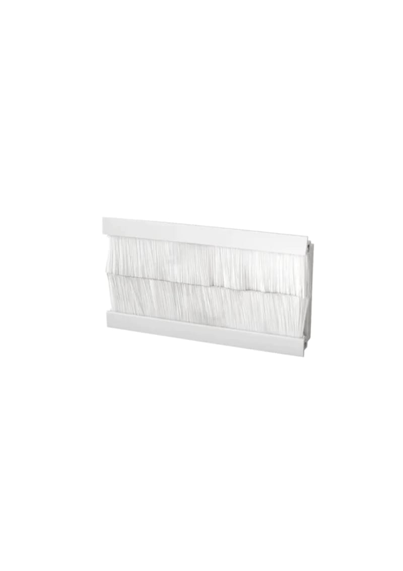 Quad Euro Fit Brush Module White 50x100mm - 05 FIRE & SECURITY LTD