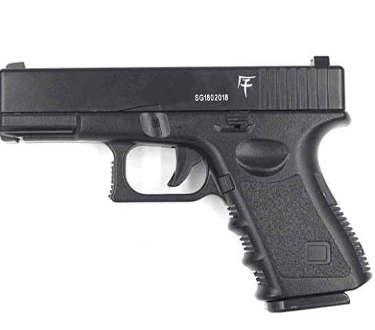 Saigo Airsoft-Pistolet à Billes G17 à Ressort, matière:métal-Rechargement Manuel-Puissance: 0,5 Joule