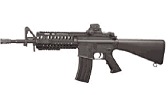 Well Airsoft Fusil M4 D4816 / Plastique ABS/électrique (0.5 Joule)-Semi/Full Automatique-tir en rafales