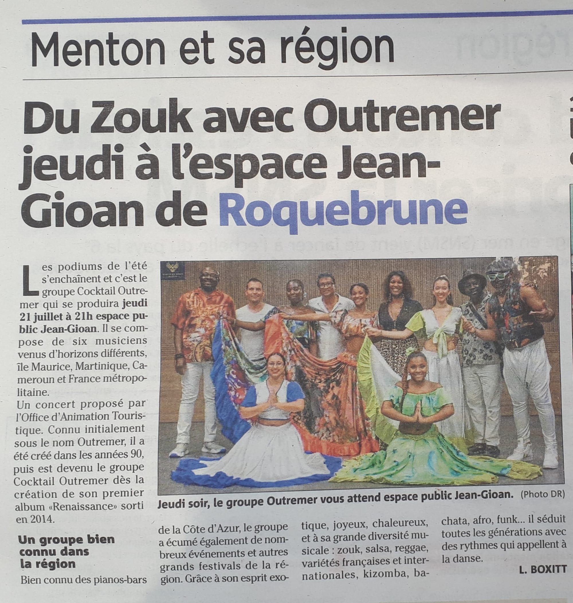 Du zouk avec Outremer