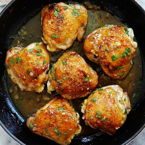 Garlic-Brown Sugar Chicken Thighs