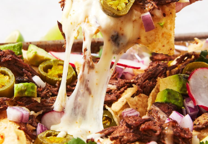 Nachos instantáneos de carne desmenuzada