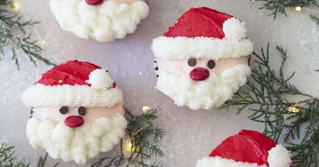 Cupcakes De Navidad De Santa