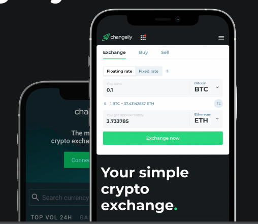 Changelly لشراء وبيع العملات