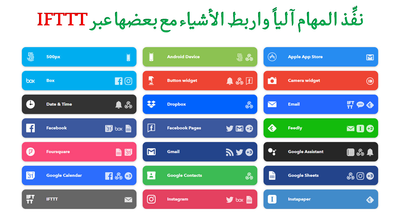 خدمة IFTTT لتنفيذ المهام آلياً وربط التطبيقات والأجهزة مع بعضها