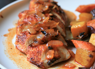 Broiled Paprika and Lemon-Pepper Chicken Breasts