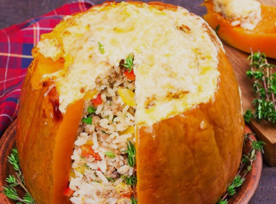 قرع محشي بالأرز