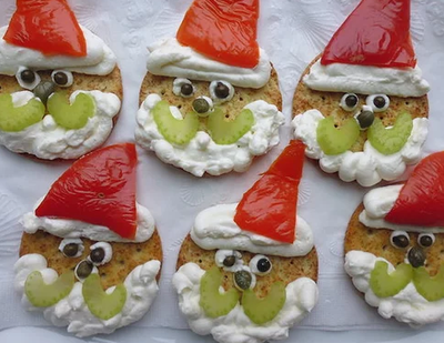 Santa Finger Food for Christmas