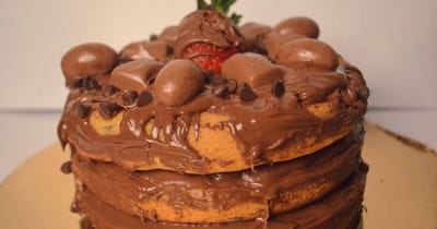 كيكة الكوكيز بالنوتيلا