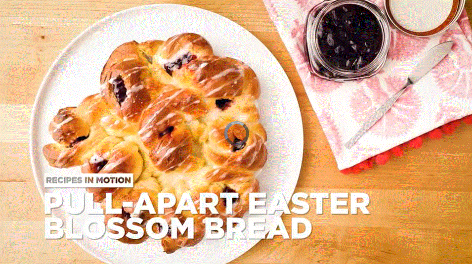 Pan de flores de Pascua para separar