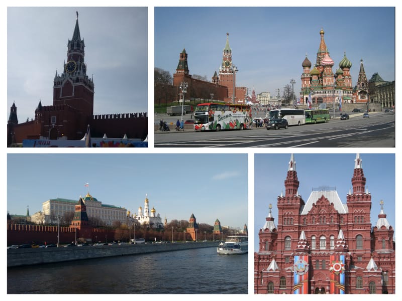 Día 1 Plaza Roja, Kremlin, Calle Arbat y Paseo en barco por el río Moscova