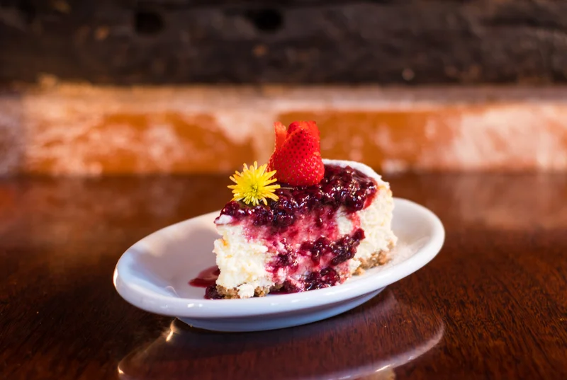 cheesecake de frutas vermelhas