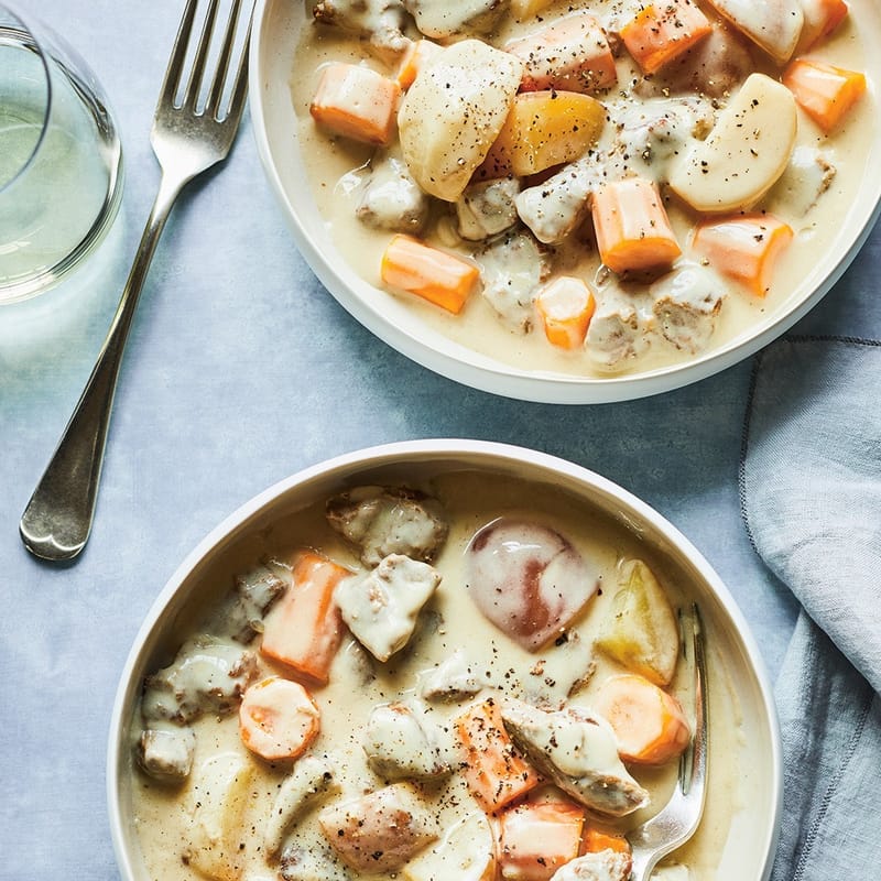 RAGOU DE VEAU A LA CREME