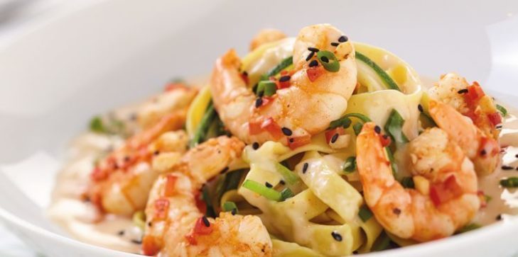 TAGLAITELLE AUX CREVETTES