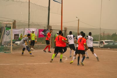 تبارى فيها فريق جمعية دادس الرياضية وفريق سرغين