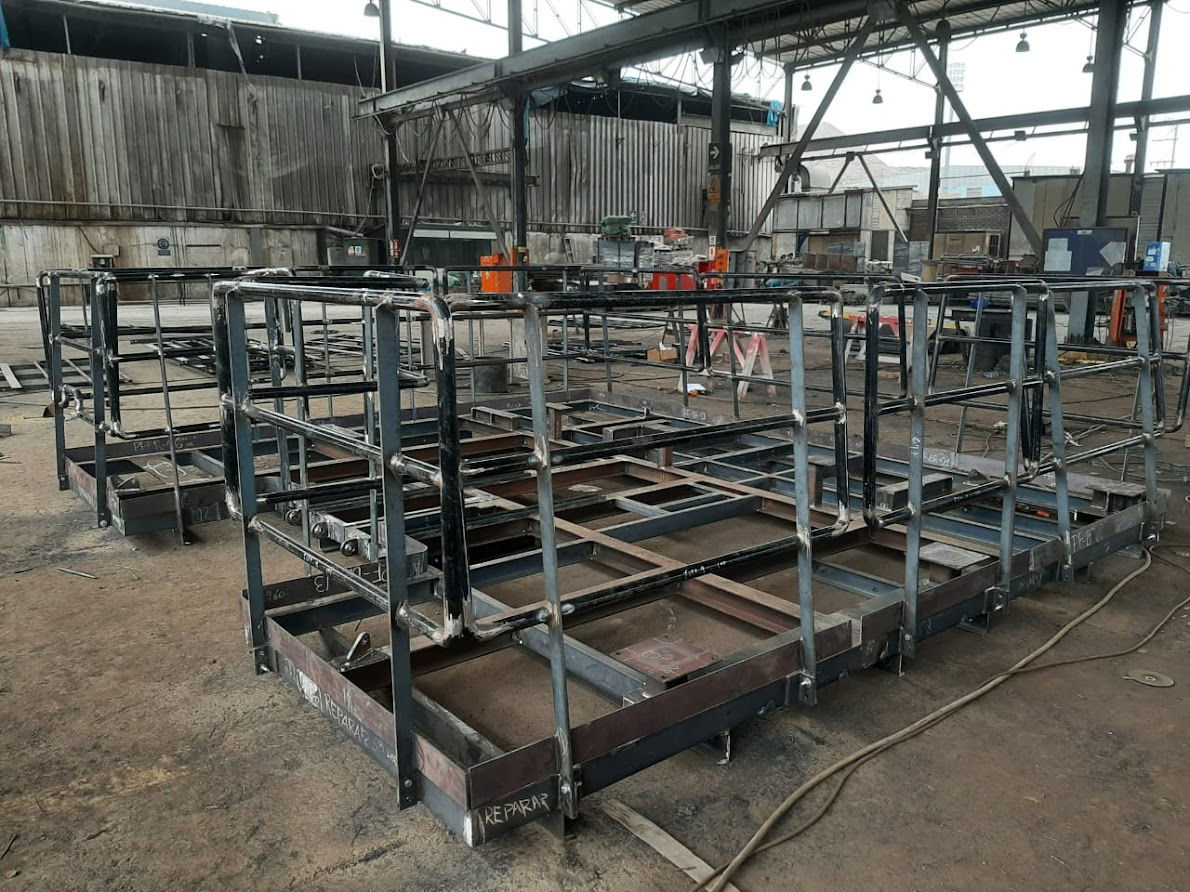 Proyecto "Fabricación y Montaje de Sistema de Plataformas Flotantes y Monorriel de Izaje de 2 Ton. / Southern Perú"
