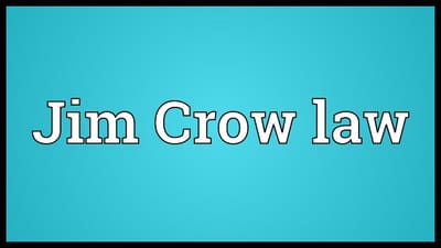 Jim Crow Law in the United States