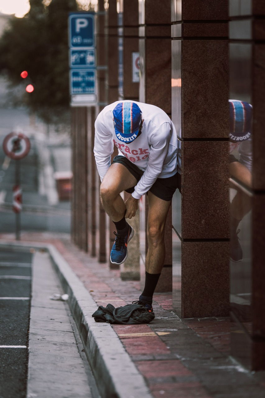 Skateboarder and  Road Running Athlete