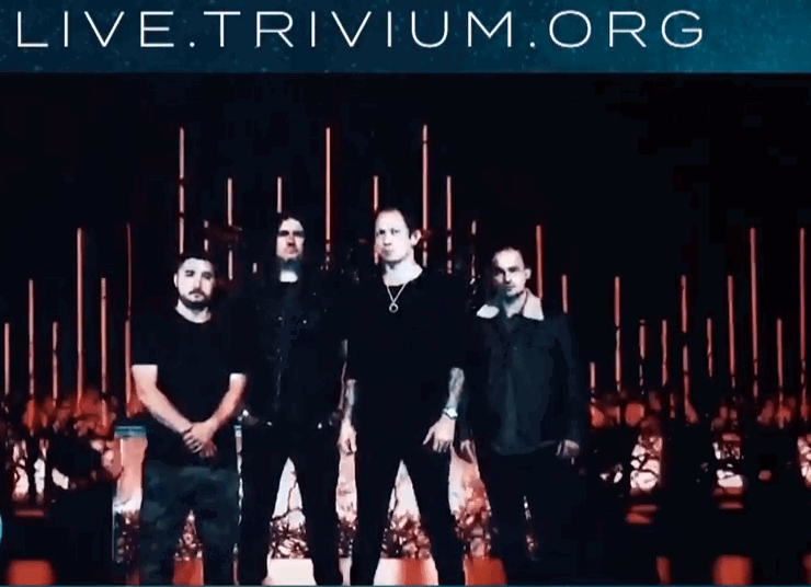Trivium comes out LIVE in front of the world performing new songs for the first time and presenting its new arena-style staging.