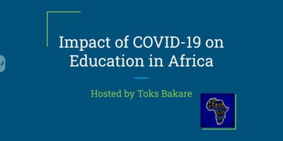 Impact of COVID-10 on Education in Africa