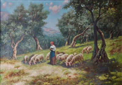 Erminio Kremp, Schäferin im Olivenhain