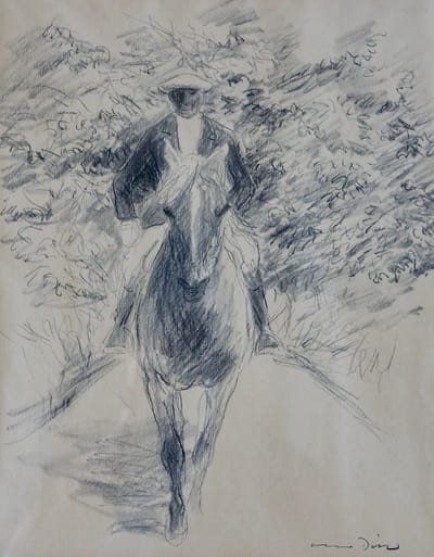 Otto Dill, Herrenreiter am Waldrand