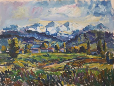 Christian Oehler, Dorf in den Bergen