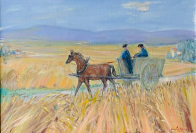 Geo Bretscher, Im Holzkarren über Land