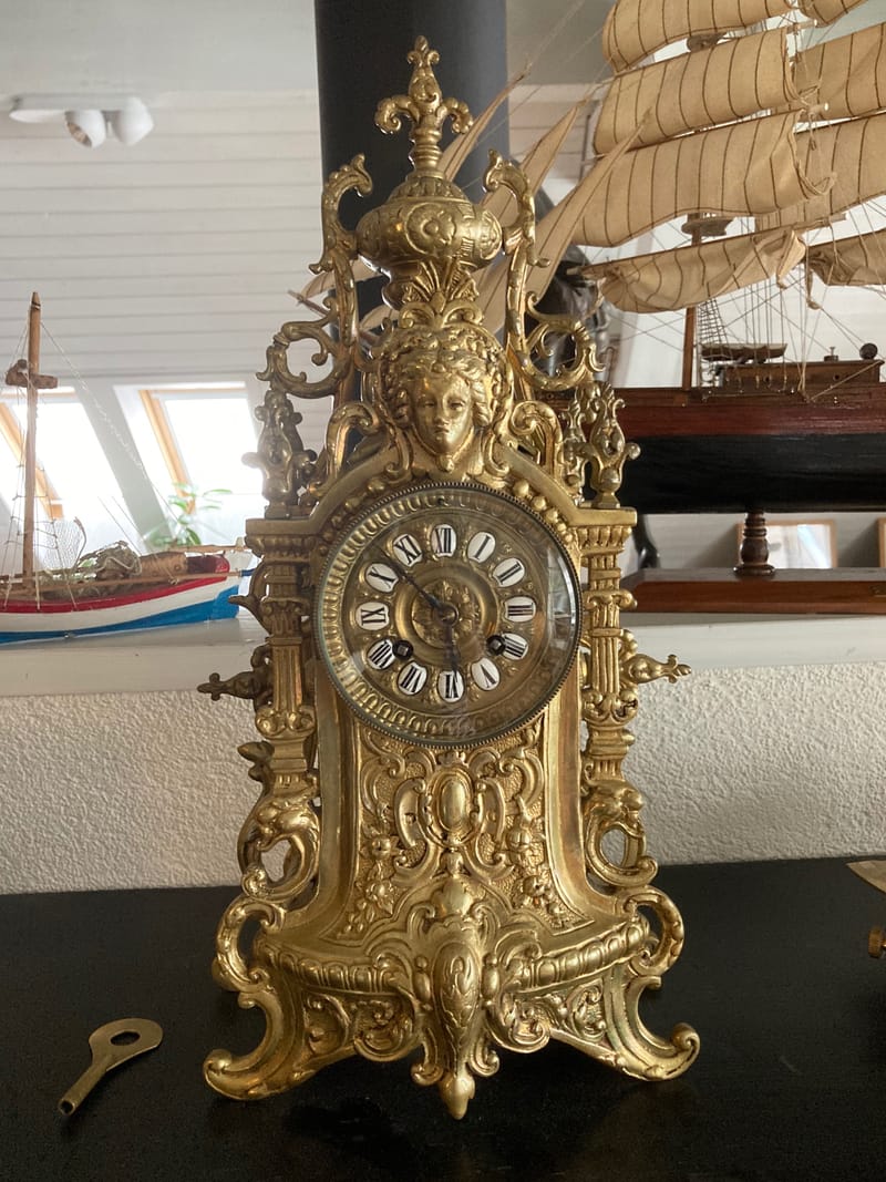 (14S) FRANZÖSISCHE KAMINUHR 1880 