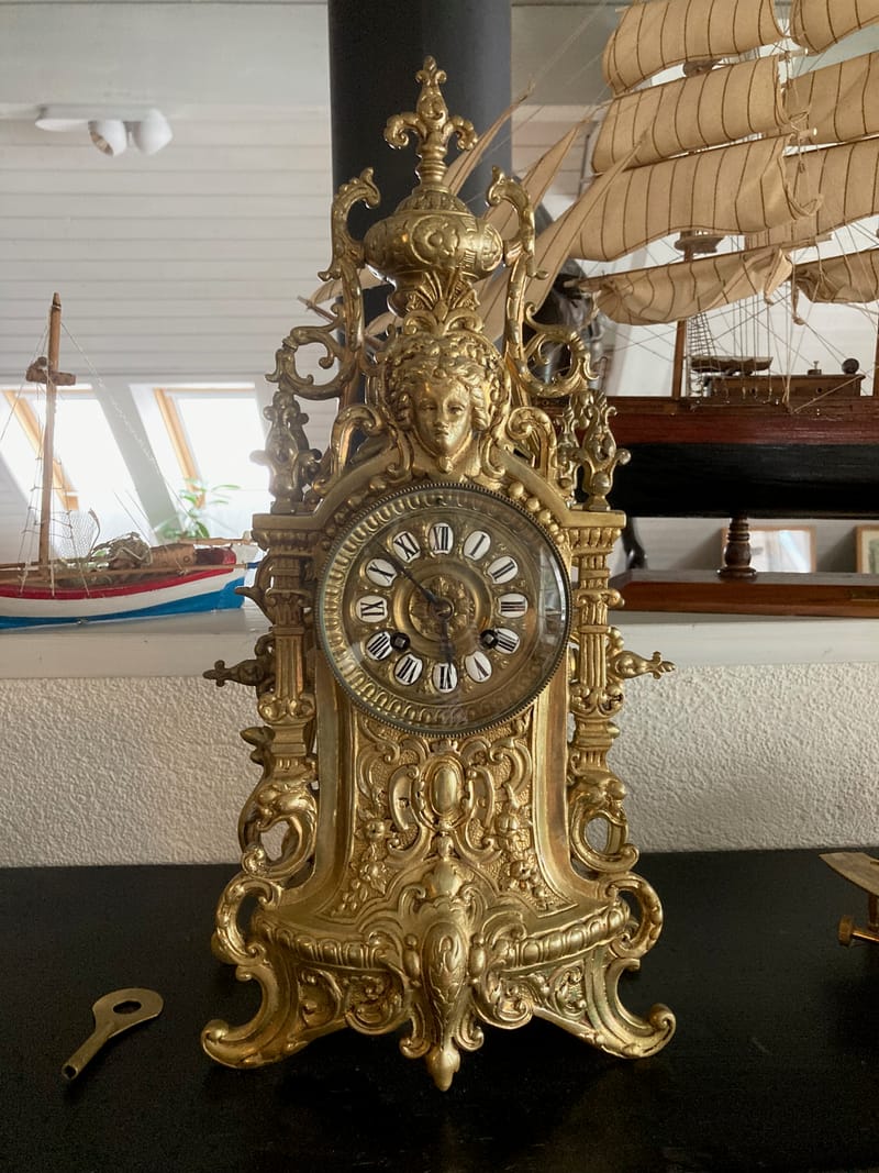 (14S) FRANZÖSISCHE KAMINUHR 1880 