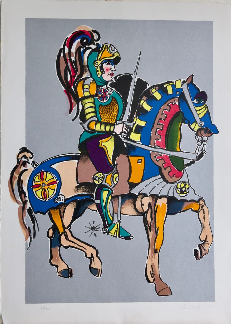 (212W) VIER FARBLITHOGRAFIEN VON EMANUELE PANDOLFINI(1929)