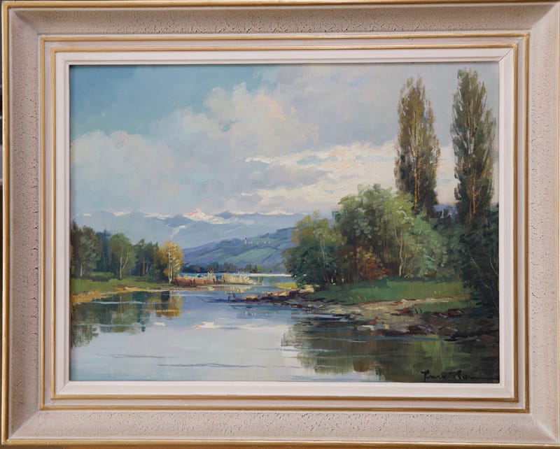 (67S) ALTENRHEIN VON PAUL KÖMME 1891 1972 ÖL AUF LEINWAND 1857