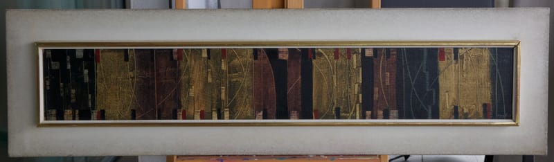 (56W) ABSTRAKTE MALEREI VON JOSEF EGGLER 1916 - 2009