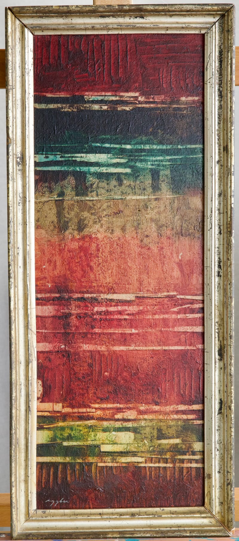 (57W) ABSTRAKTE MALEREI VON JOSEF EGGLER 1916 - 2009