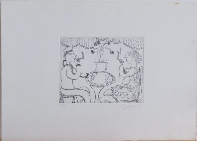 (229W) VIER RADIERUNGEN VON FERRUCCIO BOLOGNESI 1924-2002