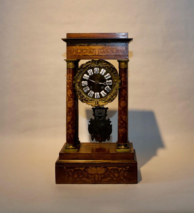 (48S) BIEDERMEIER PORTALUHR 