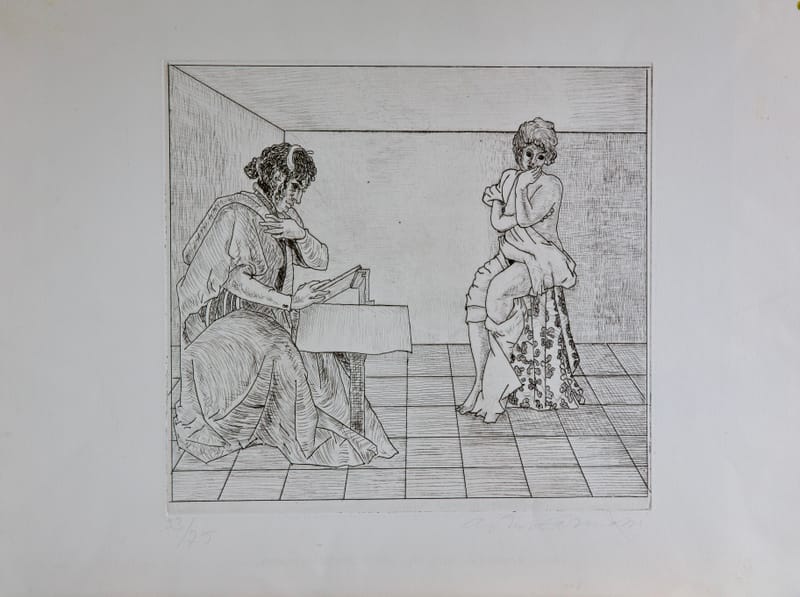 (144W) MALER MIT TEUFLISCHER ABSICHT