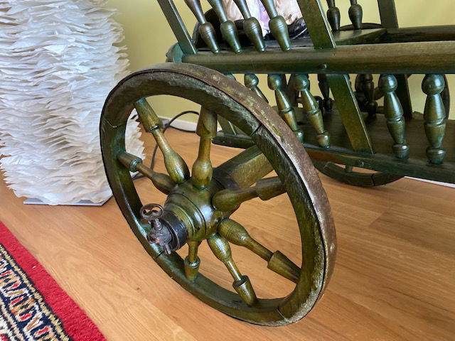 (61W) ZWILLINGSKINDERWAGEN, ANTIK UNIKAT