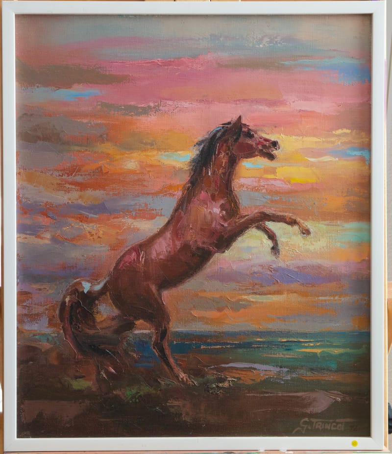 (43W) STEIGENDER HENGST VON GEORGES TRINCOT 1921 - 2005