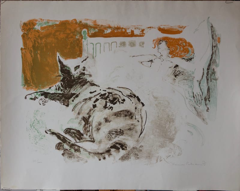 Konvolut 4 Lithografien von Hannes Portmann