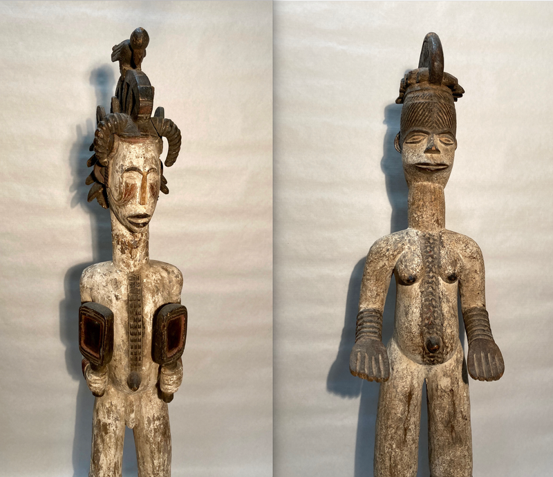 (74S) IGBO FIGUREN, EIN PAAR