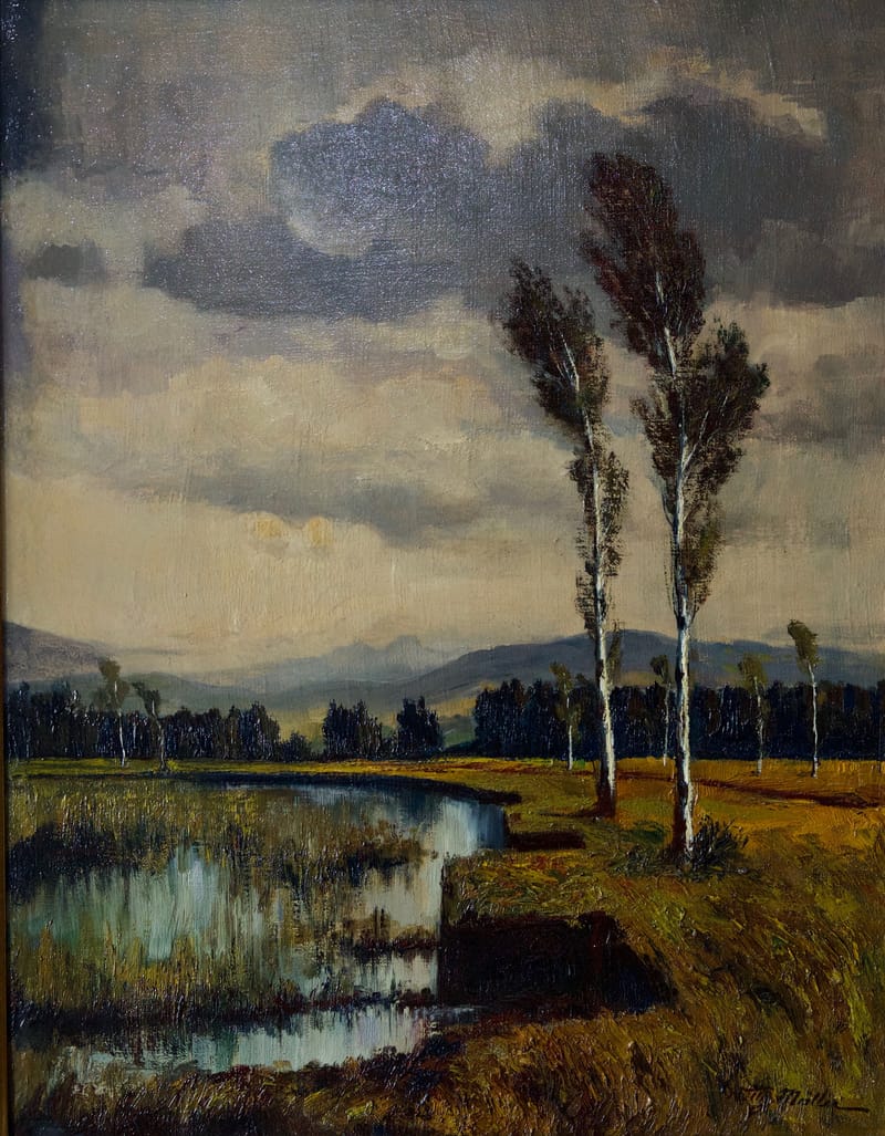 (82S) WILLY MÜLLER, BIRKEN AM WEIHER