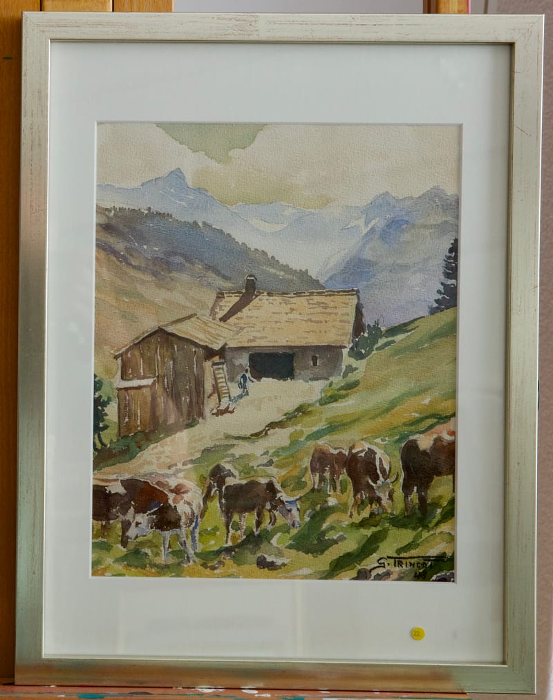 (22W) ALPLANDSCHAFT VON GEORGES TRINCOT 1929 - 2005